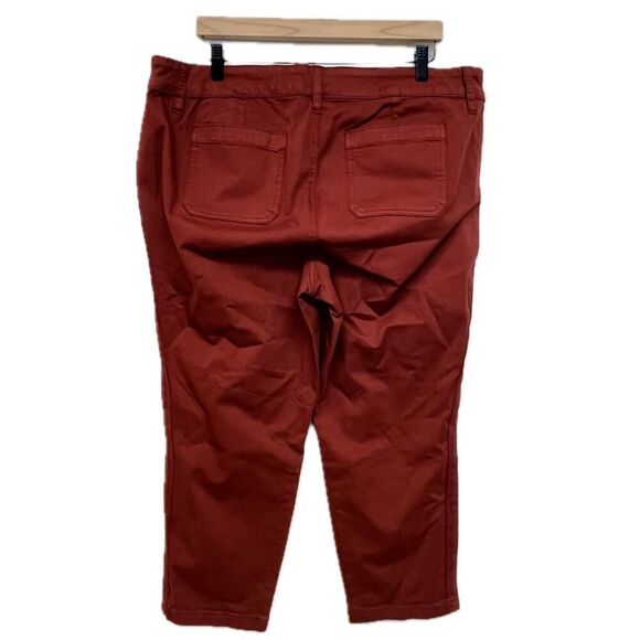 New Torrid Burnt Orange Crop Pants - See Measurements - Picture 4 of 5